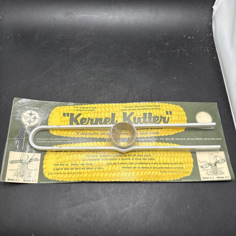 Vintage Kernel Kutter Corn Stripper Cutter Kitchen Gadget NOS On Card